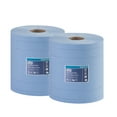 thumbnail image 1 of Tork® Industrial Centerfeed Wiper, Blue, 4-Ply, 375 Wipers/Roll, 2 Rolls/Case, 1 of 2