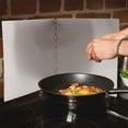 thumbnail image 4 of Masteelf 2 Sided Foldable Stainless Steel Splatter Guard for Frying Oil Splatter Board Kitchen Stovetop Splatter Guard Set, 4 of 8