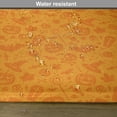thumbnail image 6 of Ambesonne Orange Place Mats Set of 4, Halloween Pumpkin Skull, Standard Size, Orange, 6 of 6