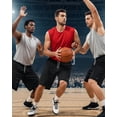 thumbnail image 7 of NY Threads Multipack Mens Athletic Shorts, Large, Black/Black/Dark Grey, 7 of 7