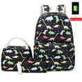 thumbnail image 1 of Juego De 3 Mochilas De Dinosaurio Para Niñas Y Niños, Mochila Escolar Ligera, Bolsa De Viaje Al Aire Libre Para Niños Cateissary  AP008182-03, 1 of 6