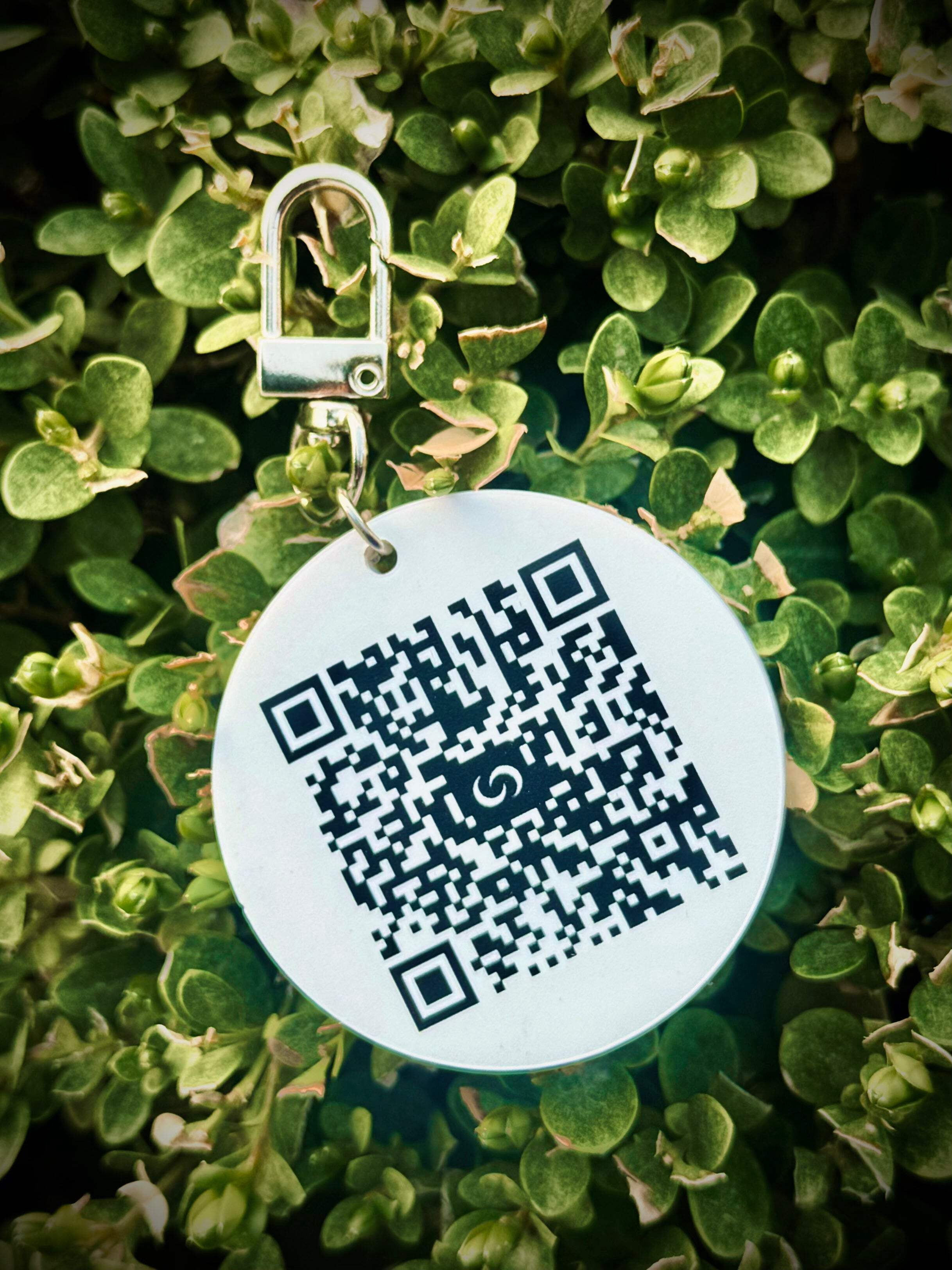 Contact Co. Smart NFC Keychain, Sleek Durable NFC Key Fob with Instant App-Free Sharing, Seamless Keychain for Creators, Connectors, and More, White