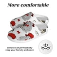 thumbnail image 6 of Lsque Rabbit And Hedgehog Pattern Womens Comfort Cotton on Scuff With Memory Foam and Anti-skid Sole Slipper-44/45, 6 of 7