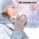 thumbnail image 5 of 4 pares de guantes de invierno para mujer con pantalla táctil, cálidos guantes de punto con forro polar elásticos, 5 of 5