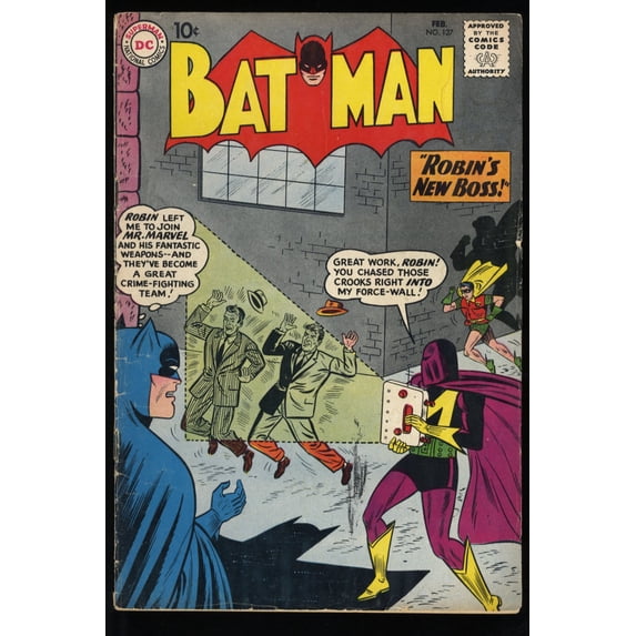 Batman #137 VG+ 4.5 Sheldon Moldoff Cover! Robin's New Boss! Comic Book