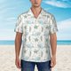 thumbnail image 2 of Fotbe Whale And Turtle Camisa Hawaiana para Hombre Unisex – Camisa Casual de Verano con Botones de Manga Corta de Algodón y Lino,XX-Large, 2 of 7