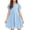 A Light Blue, variant on Arshiner Girl's Summer Dresses Ruffle Short Sleeve Swing Flowy Midi Casual Sundress with Pockets