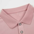 thumbnail image 5 of QATAINLAV Mens Big and Tall Polos Shirts 2024 Summer Casual Short Sleeve Tee Shirt Loose Button Lapel Golf Shirts Basic Solid Workout Blouse Tops Streetwear Best Sales Today Pink 5XL, 5 of 9