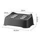 thumbnail image 3 of Reposapiés ergonómico bajo el escritorio con rodillo de masaje, inodoro cómodo Negro, 3 of 3