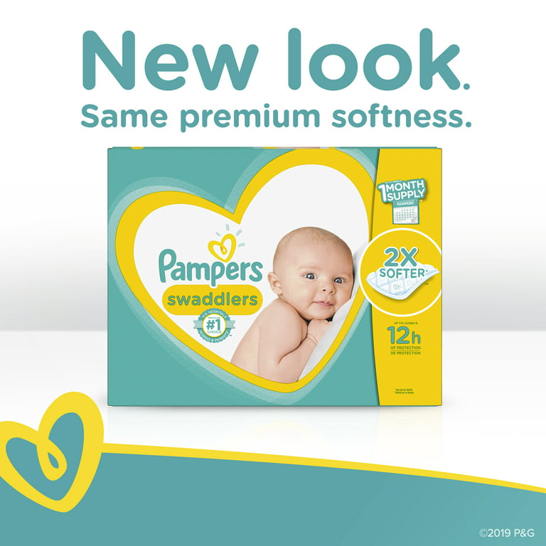  Baby Diapers Newborn/Size 0 (< 10 lb), 120 Count - Pampers  Swaddlers, ONE MONTH SUPPLY (Packaging May Vary) : Baby