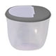 thumbnail image 4 of Contenedor hermético para almacenamiento de alimentos para perros y gatos, con cierre abatible, para comida seca de animales grandes. gris, 4 of 9
