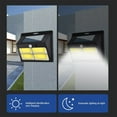 thumbnail image 5 of Tainini Solar Outdoor Lights - Four-compartment LED Motion Sensor Security Lights with 3 Modes Waterproof Solar Powered Wall Lights for Patio Garden Garage Yard Front Door, 5 of 8