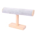 thumbnail image 2 of Organizador de pulseras y brazaletes de madera para collares y coleteros. Gris, 2 of 7