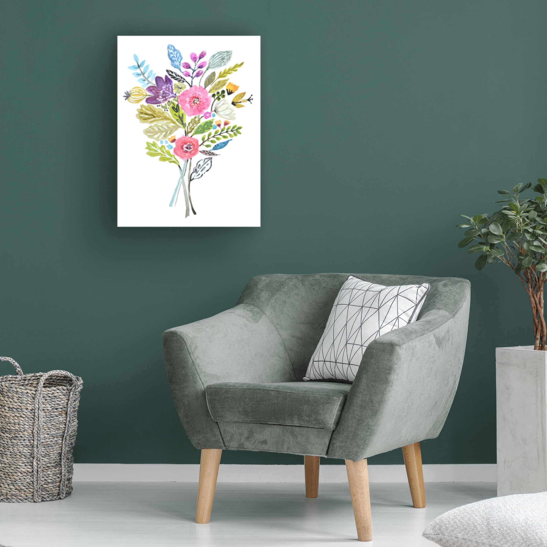 Trademark Fine Art Karen Fields  Simple Short Stems IV Canvas Wall Art