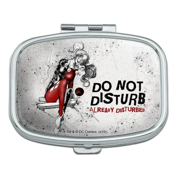 Harley Quinn Already Disturbed Rectangle Pill Case Trinket Gift Box