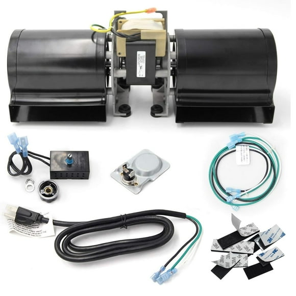 Hongso Pre-Wired GFK-160 GFK-160A BM-1288 Fireplace Blower Fan Kit for Heat N Glo 6000CLX, Quadra Fire 7100, Heatilator, GTI, Fas