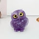 thumbnail image 4 of Figura decorativa de búho de cristal 3D, miniatura coleccionable, adorno de búho Violeta, 4 of 8