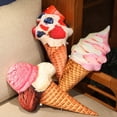 thumbnail image 2 of 7.9in/20cmIce Cream Plush Simulation Ice Cream Doll Plush Stuffed Cushion Sofa Bedding Decoration Dessert Throw Pillow Food Stuffed Gifts Kid Toy, 2 of 6