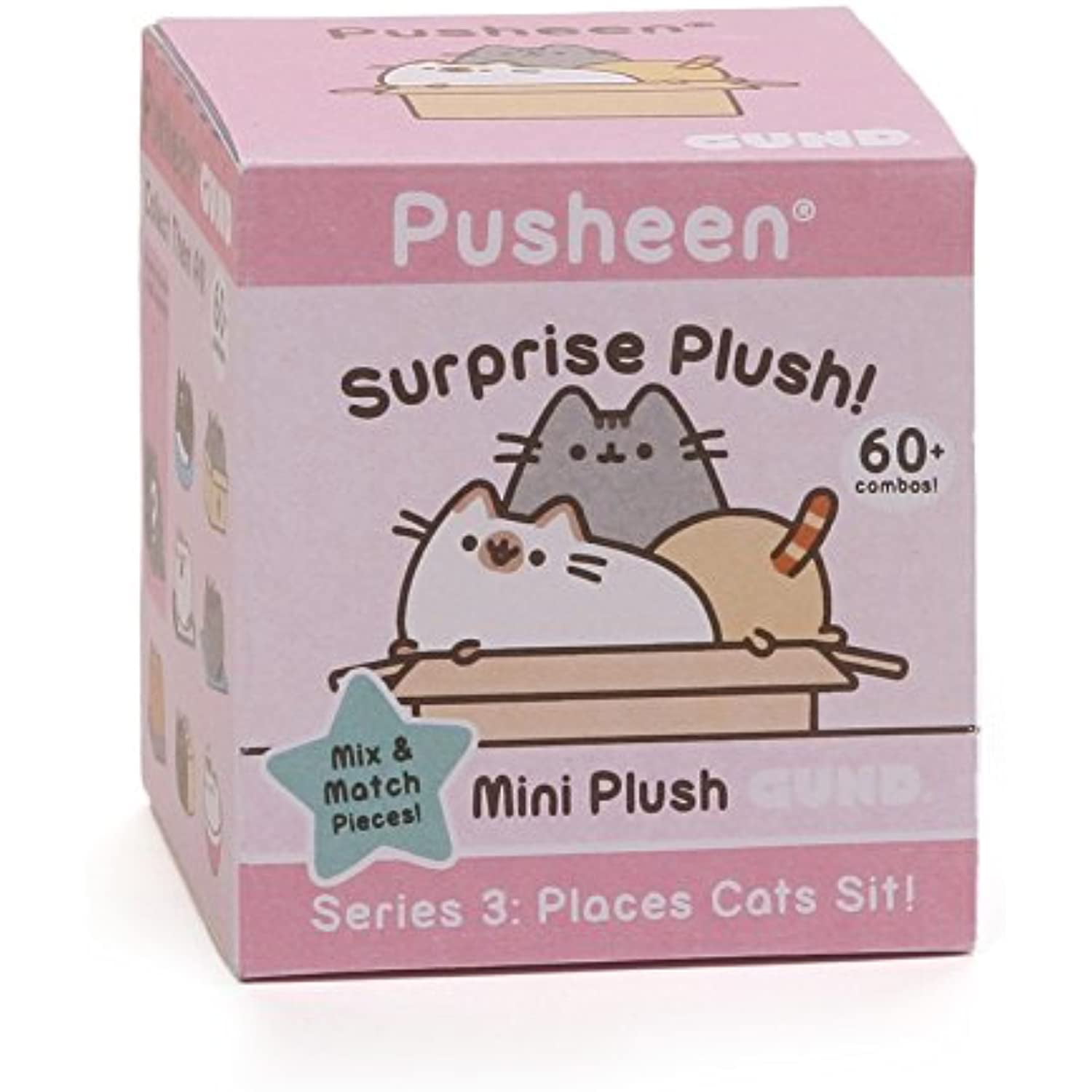 GUND Series 3 Pusheen Blind Box Plush "Places Cats Sit!" Book Journal 