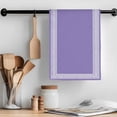 thumbnail image 2 of Purple Greek Key Kitchen Towel Dish Cloths Set of 2, Microfiber Soft Kitchen Hand Towels, Geometric Greece Ancient Farmhouse Geo Absorbent Quick Drying Dishcloths 18 x 28 Inches, 2 of 8