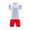 White, variant on ATOGUTA Boys' Tracksuits Size 4-16 Years Athletic Shorts and Performance T-Shirt Crew Neck Boy Clothes Set, Summer Kids Outfit Light Blue