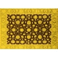 thumbnail image 1 of Ahgly Company Indoor Rectangle Oriental Yellow Traditional Area Rugs, 2' x 5', 1 of 4