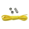thumbnail image 2 of Cordones elásticos sin atar Cordones sin atar Cordones elásticos universales 1 par Cordones de zapatos perezosos medio redondos Cordones sin cordones Amarillo, 2 of 8