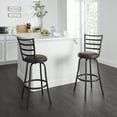 "Mainstays Adjustable 24"" or 29"" Bronze Ladder Barstool, Swivel with