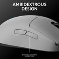 thumbnail image 3 of Logitech G PRO 2 Lightspeed Wireless Gaming Mouse, Right- or Left-Handed Mouse with up to 4 Customizable and Switchable Magnetic Side Buttons, White, 3 of 9