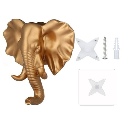 

Cute Bathroom Resin Accessories Coat Caps Wall Hanger Wall Mounted Hooks Animal Head Rack Key Holder D