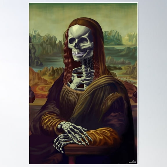 Mona Lisa Poster Wall Art, Modern Wall Decor For Living Room Bedroom, 8x12 UNFRAMED