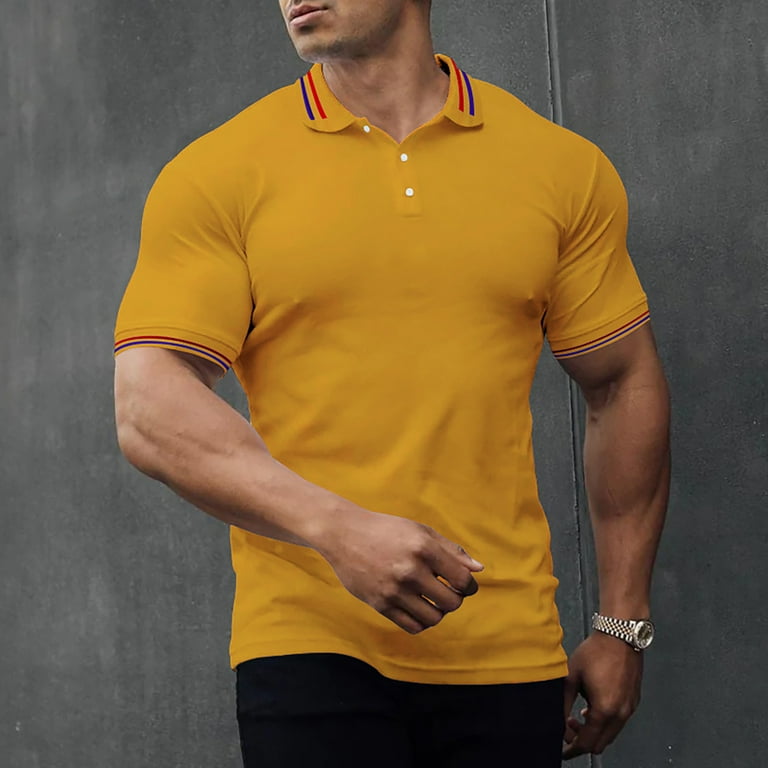 JUMESGU Men's Polo Shirt Performance Mens Polo Shirts Short Sleeve