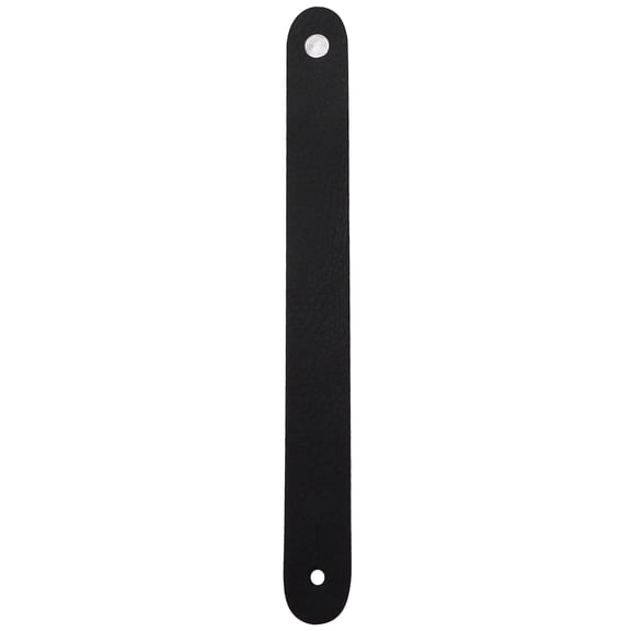 2-Pack Black PU Leather Guitar Headstock Strap Ties, 8.3 x 0.9 Inch Neck Straps for Acoustic Electric Guitars & Ukuleles 2Pcs leather Acoustic Electric Ukulele
