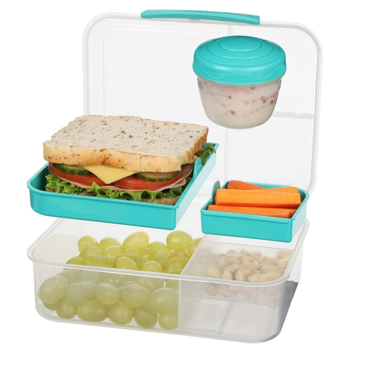 Sistema Bento Box TO GO | Lunch Box with Yoghurt/Fruit Pot | 1.65