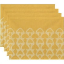Simply Daisy 18" x 14" Watermark Geometric Print Placemat, Set of 4