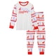 thumbnail image 2 of Pijama navideño de manga larga con pantalones Inspire Chic para toda la familia [Hombres] XL Rojo, 2 of 5