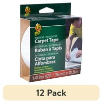 (12 pack) Duck Brand 1.41 in. x 42 ft. Indoor/Outdoor Carpet Tape, White