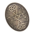 thumbnail image 3 of Broche de metal retro jinwen con patrón medieval Color Bronce, 3 of 8