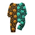 thumbnail image 4 of Spooky Family Pajamas Set Jack O Lantern Print, Elastic Waist Halloween Family Pajamas Long Sleeve Crew Neck, Funny Matching Halloween Pajamas for Ki’ds Adults, 4 of 4
