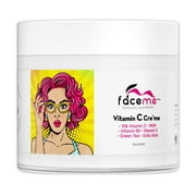 FACEME 15% Vitamin C Cream + Youth Promoting Antioxidants & Botanicals- Brighten, Plump, Smooth & Tone with Aloe Vera, Shea Butter, Jojoba, MSM, Vitamin E & B5, Green Tea and Gotu Kola. 2fl oz.