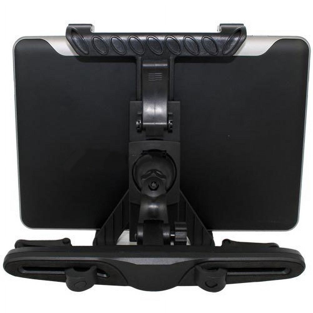 Car Headrest Mount Tablet Holder Swivel Cradle Back Seat Dock Stand J7O for  LG G Pad X8.3 - LG G Pad X II 8.0 Plus - LG G Pad X II 10.1 - LG G Pad X 8.0 - LG G Pad X 10.1 - LG G Pad II 10.1 - image 3 of 11