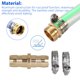 thumbnail image 2 of 3 juegos de kit universal de reparación de mangueras de jardín de latón de 5/8 y 3/4 pulgadas, conector hembra y macho para manguera de agua con 4 abrazaderas de acero inoxidable., 2 of 8