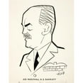 thumbnail image 2 of Victor Weisz 20x24 Gold Ornate Framed and Double Matted Museum Art Print Titled - Air Marshall as Barratt (Between 1939 and 1946), 2 of 4