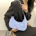 thumbnail image 3 of Retro Mujer Corduroy Color Sólido Axila Bolsa Cadena Hobos Bolsos (Azul) Tmvgtek Para estrenar, 3 of 9