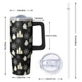 thumbnail image 2 of 30 Oz Halloween Tumbler with Handle and Straw, Witch Pumpkin Cat Travel Tumbler, Halloween Holiday Gifts for Women Adults Teenagers, 2 of 5