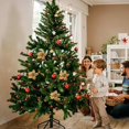 thumbnail image 2 of Adornos de flores artificiales para árbol de Navidad, flores de magnolia con purpurina para Navidad, Año Nuevo, fiestas, bodas, vacaciones, decoraciones DIY, 2 of 5