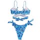 thumbnail image 4 of Trajes de baño para mujer Conjunto de bikini de dos piezas para mujer con relleno y estampado Trajes de baño para mujer Trajes de baño para mujer Trajes de baño de moda de playa para mujer, 4 of 6