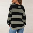thumbnail image 5 of Ruyang Women's Autumn Oversized Pullover Top 2024 Casual Long Sleeved Striped Soft Shirt Sailor Collar Color Block Flowing Shirt Hoodie Cotton Soft Sweatshirts Women, 5 of 6