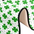 thumbnail image 6 of SKYSONIC 2'X6' Clover Green Luck Runner Rug with Rubber Backing, Four Leaf Shamrock Non Slip Entryway Rug Runner Washable Soft Area Rug Carpet for Hallway Bedroom Kitchen Decor, 6 of 6
