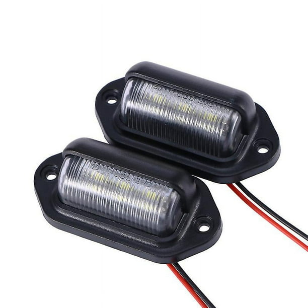 Luz LED de placa de licencia de 2 piezas